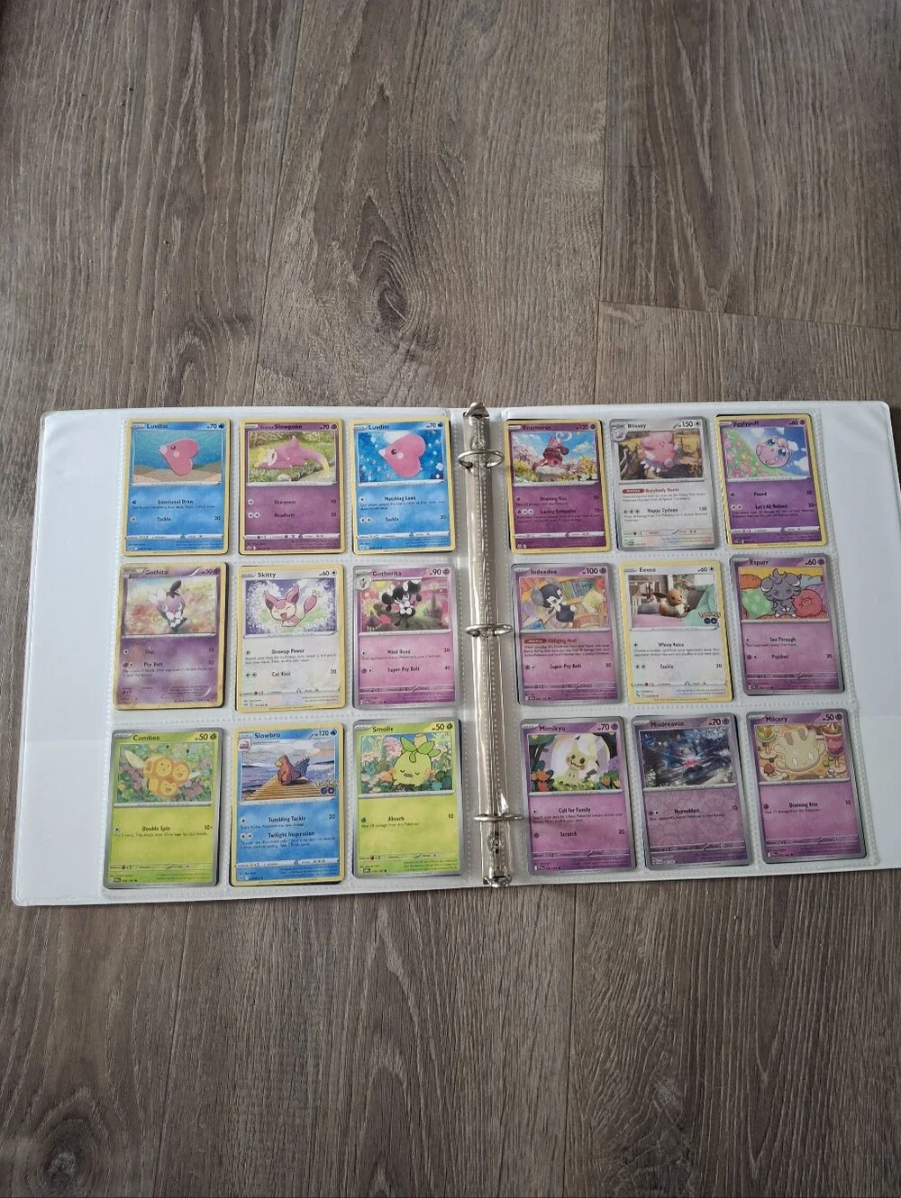 pokemon pink themed trading cards lot and pink binder Cute Kawaii